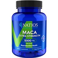 NATIOS Maca Extract, 5000 mg, Extra Strength, 90 vegan capsules - Maca