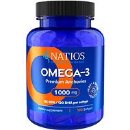 NATIOS Omega-3 Premium Anchovies, 1000 mg, 100 softgel capsules - Omega 3