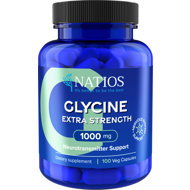 NATIOS Glycine Extra Strength, 1000 mg, 100 vegan capsules - Amino Acids