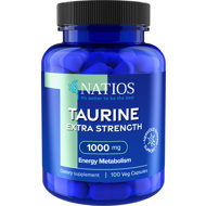 NATIOS Taurine Extra Strength, 1000 mg, 100 vegan capsules - Amino Acids