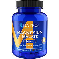 NATIOS Magnesium Malate 500 mg + B6, 90 veg. capsules, (elemental magnesium 85 mg) - Minerals
