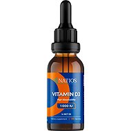 NATIOS Vegan Vitamin D3, 1000 IU, drops in MCT oil, 30 ml - Vitamin D3