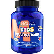 NATIOS Kids Multivitamin, 21 vitamins and minerals, 180 strawberry sucking tablets - Multivitamin