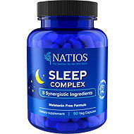 NATIOS Sleep Complex Komplex 8 složek bez melatoninu 90 veganských kapslí - Dietary Supplement