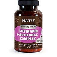 NATU Ostropestřec extrakt (Silymarin 80 %) s artyčokem 90 kapslí - Milk Thistle