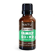 NATU Family Vitamin D3+K2 (MK-7) vegan 30 ml - Vitamins