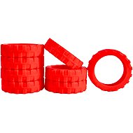Bertoo Protective silicone covers for double trunk wheels - 8 pieces red II - Case