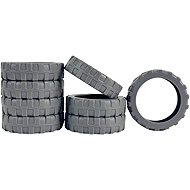 Bertoo Protective silicone covers for double trunk wheels - 8 pieces grey II - Case