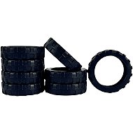 Bertoo Protective silicone covers for double trunk wheels - 8 pieces black II - Case