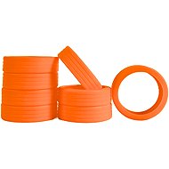 Bertoo Protective silicone sleeves for double trunk wheels - 8 pieces orange - Case
