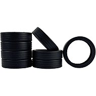 Bertoo Protective silicone sleeves for double trunk wheels - 8 pieces black - Case