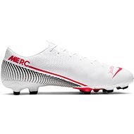 Nike Mercurial Vapor 13 Academy FG/MG, White/Red, EU 41/260mm - Football Boots