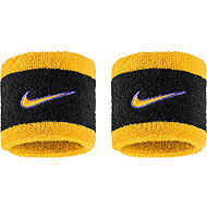 Nike Swoosh Classic Wrist Wraps Black/Purple/Gold 2 pcs - Wristband
