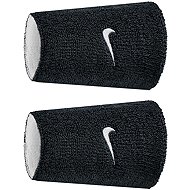 Nike Swoosh Classic Reversible Doublewide Wrist Wrist Wraps Black/White - Wristband