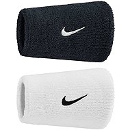 Nike Swoosh Doublewide Wrist Wrist Wraps Black/White - Wristband