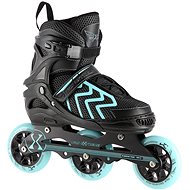 Na19318 Black and turquoise Nils Extreme - Roller Skates