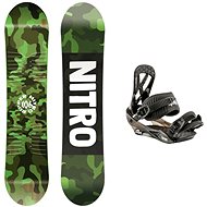 Nitro Ripper Kids, size 106cm + Nitro Charger Mini, Black, size S - Snowboard Set