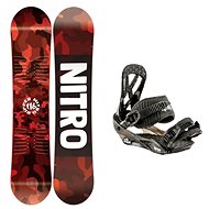 Nitro Ripper Kids, size 121cm + Nitro Charger Mini, Black, size S - Snowboard Set