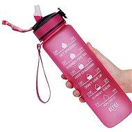 Tritan drinking bottle with infuser, 1L, pink - Bidon
