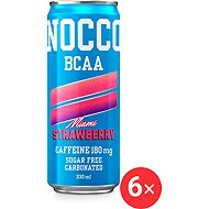NOCCO BCAA MIAMI Strawberry 6 x 330 ml - Amino Acids