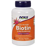NOW Biotin, 10 mg Extra Strength, 120 vegetable capsules - Vitamin B