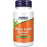 NOW FOODS Olive Leaf Extract, 500 mg, 60 vegetable capsules - Dietary Supplement