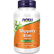 NOW FOODS Slippery Elm, 400 mg, 100 vegetable capsules - Dietary Supplement