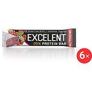 Nutrend EXCELENT protein bar, 6 x 85 g, blackcurrant with cranberries - Protein Bar