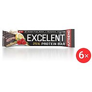 Nutrend EXCELENT Bar double, 6 x 85 g, lemon + curd + raspberry with cranberries - Protein Bar