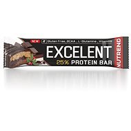 Nutrend EXCELENT Bar double, 85 g, čokoláda a nugát s brusnicami CZ/SK - Proteínová tyčinka