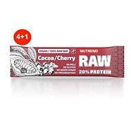 Nutrend RAW Protein Bar, 50g, Cocoa + Cherry, 4+1 - Set