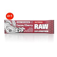 Nutrend RAW Protein Bar, 50g, Cocoa + Cherry, 4+1 - Kit