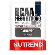 Nutrend BCAA Mega Strong Drink (2:1:1), 10g, Blackcurrant - Amino Acids