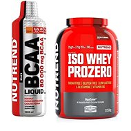 Nutrend ISO Whey Prozero, 2250 g, Chocolate Brownies + BCAA Liquid, 1000ml - Kit