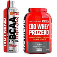 Nutrend ISO Whey Prozero, 2250g, Strawberry Cheesecake + BCAA Liquid, 1000ml - Kit