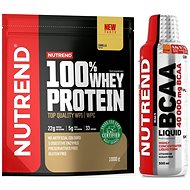 Nutrend 100% Whey Protein 1000 g, vanilla + BCAA Liquid, 500 ml - Food Supplement Set