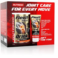 Nutrend VAN FLEXIT GOLD DRINK 400 g, orange + FLEXIT GOLD GEL 100 ml - Food Supplement Set