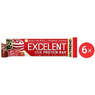Nutrend EXCELENT protein bar, 6 x 85 g, strawberry cake - Protein Bar