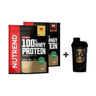Nutrend 100% WHEY PROTEIN gift pack, 2x 1000 g + 1x SHAKER - Protein