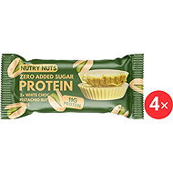NUTRY NUTS, 4×42g, White chocolate with pistachio butter - Protein Bar