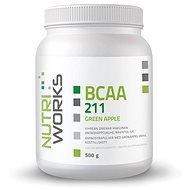NutriWorks BCAA 2 : 1 : 1 500 g zelené jablko - Aminokyseliny
