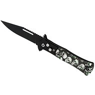 Verk 01890 Closing knife skulls white and black - Pocket Knife
