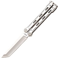 JKR Butterfly, 10,5 cm, steel, silver - Butterfly Knife