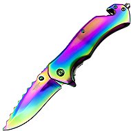 JKR Closing knife, 8,2 cm, steel, rainbow - Pocket Knife