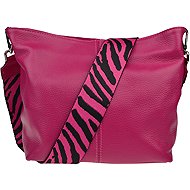 Nova bag Prisca Fuxia Scura with additional strap II - Handbag