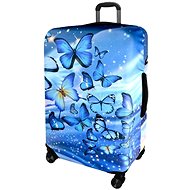Kufryplus Suitcase cover Z306 Butterfly universe M - Luggage Cover