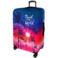 Kufryplus Suitcase cover Z432 Palms in the sunset M - Luggage Cover