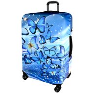 Kufryplus Suitcase cover Z306 Butterfly universe L - Luggage Cover