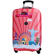 Bertoo Suitcase cover - Tourism time L - Luggage Cover