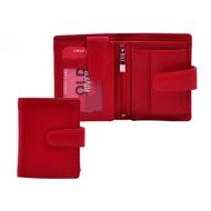 Old River Women's leather wallet with matchbook, RFID, red - Wallet
